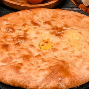 Осетинский пирог с курицей и грибами