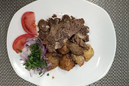 Казан-кебаб с картофелем