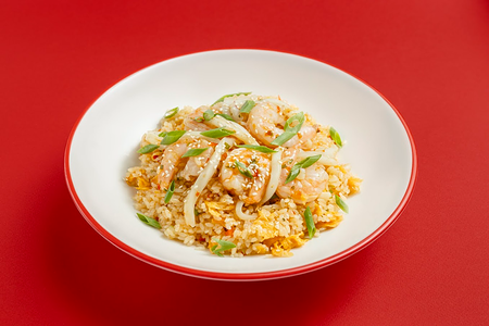 Жареный рис с морепродуктами