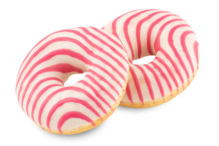 Донат с малиновой начинкой