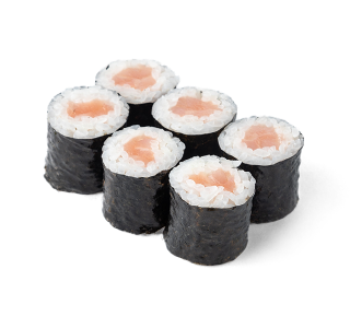 Классический ролл с копченым лососем