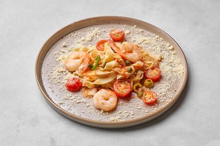 Паста с креветками