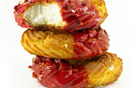 Кольцо вишнёвое творожное