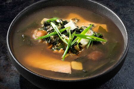 Мисо-суп с лососем