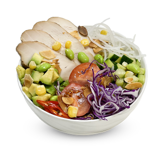 Поке с цыпленком(у)