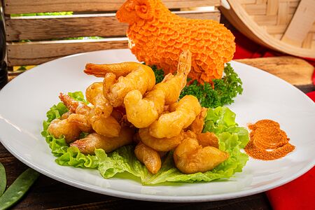 Креветки в кляре