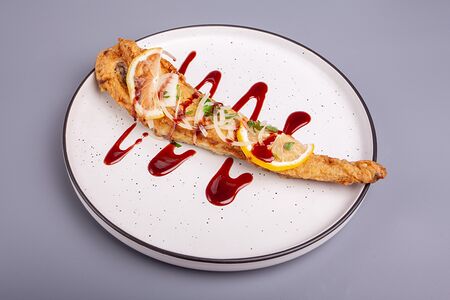 Минтай жареный