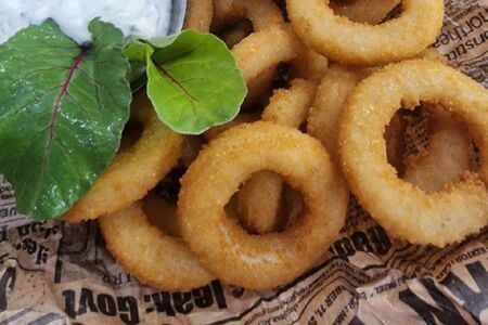 Луковые кольца в кляре