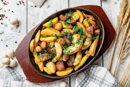 Жареха с курицей