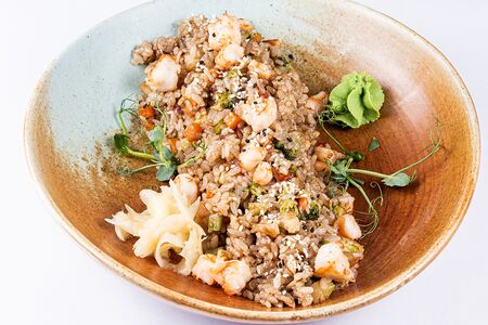 Тяхан с креветкой