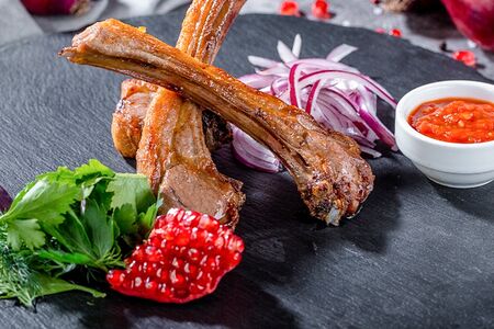 Шашлык из бараньей корейки