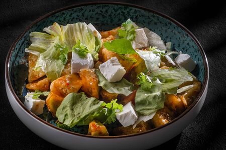 С хрустящим баклажаном