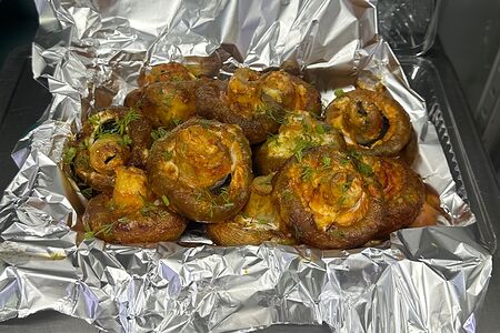 Запечённые шампиньоны по-домашнему