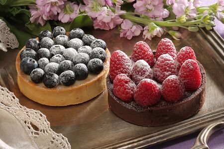 Тарт с голубикой