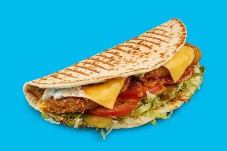 Пита гриль Чиз с хрустящим цыпленком