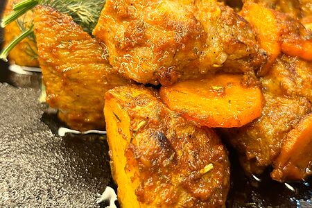 Жаркое из свинины с овощами