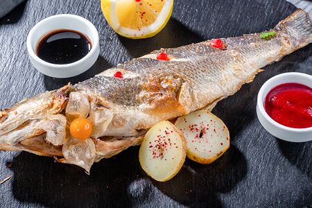 Сибас на углях