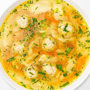 Суп с фрикадельками 