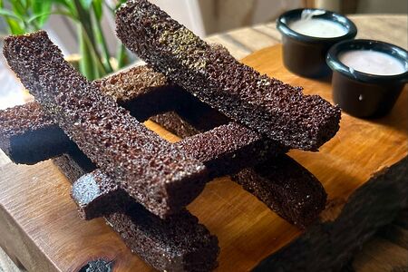 Гренки чесночные