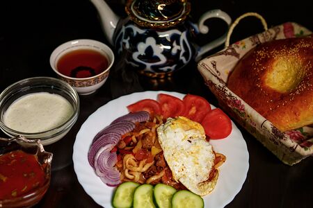 Лагман жареный