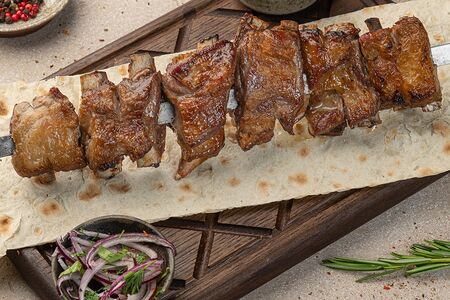 Шашлык из бараньих рёбер