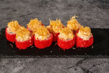 Опаленный с креветками