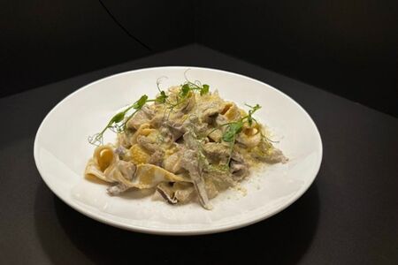 Паппарделле с телячьим языком