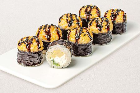 Запечённый с тигровой креветкой ролл