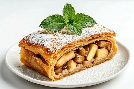 Штрудель с яблоком