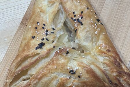 Самса Курица, сыр и грибы