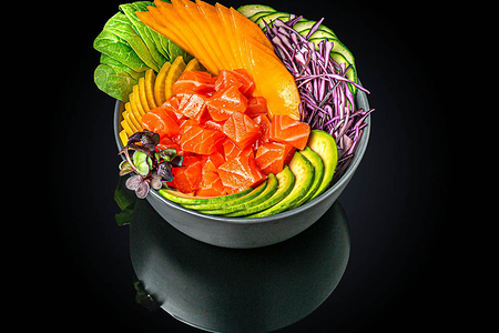 Поке с лососем