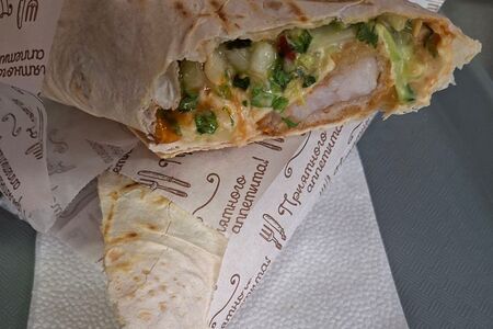 Шаурма с креветками