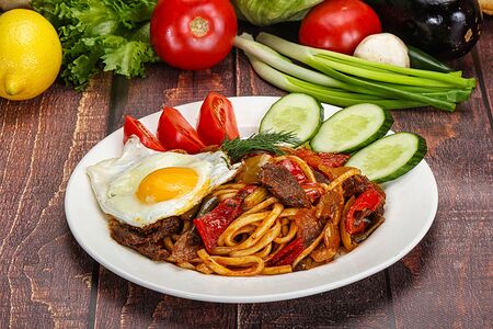 Лагман жареный