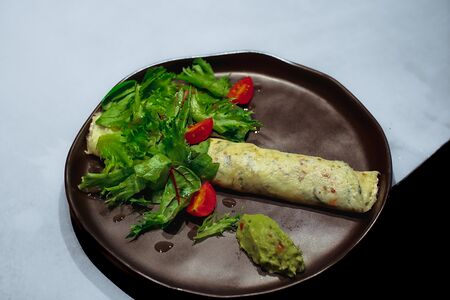 Омлет с креветками 