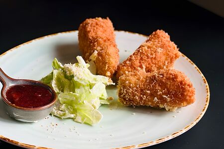 Жареный Сулугуни в кляре