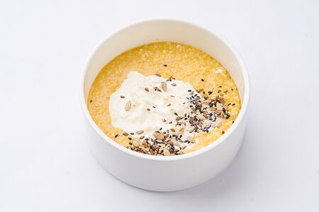 Пшенная каша со страчателлой