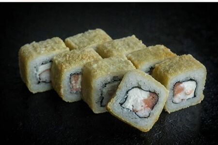 Сяке эби темпура ролл