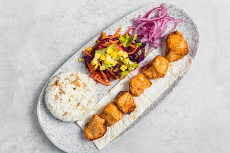 Шашлык из куриных грудок