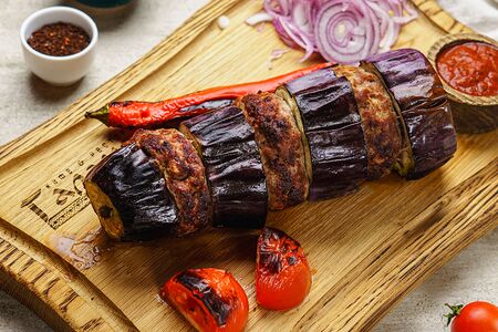 Кебаб из баклажана