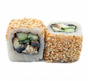 Острый угорь с огурцом