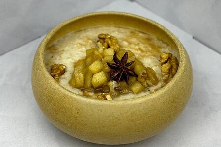 Каша с яблочным конфитюром 