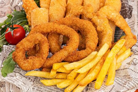 Кольца кальмара в кляре