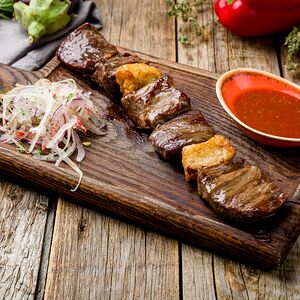 Шашлык из говяжей вырезки