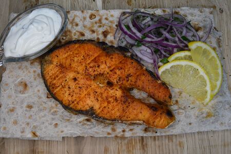 Стейк из семги 