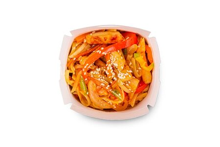 Лапша в сливочно-кокосовом соусе