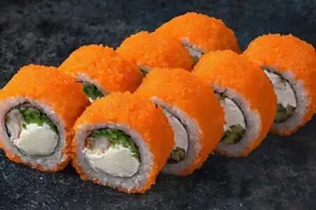 Ролл Сливочный угорь с масаго