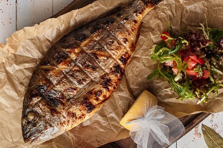 Дорадо на мангале