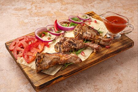 Шашлык из седла барашка