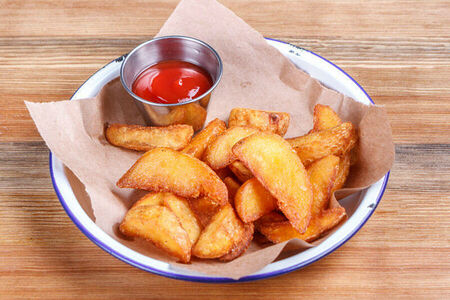 Картофель ломтиками по-деревенски