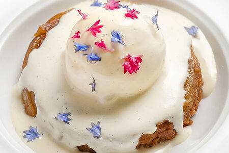 Тарт татен с яблоками и пралине из фундука